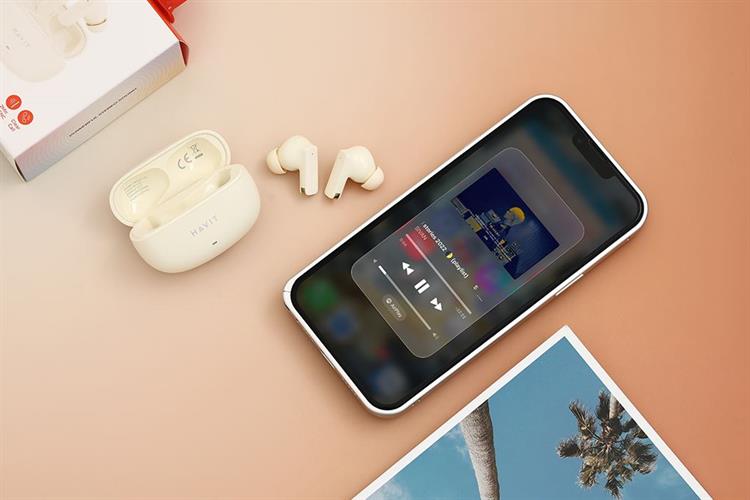 Tai nghe Bluetooth True Wireless Havit TW907 SE Màu Màu be