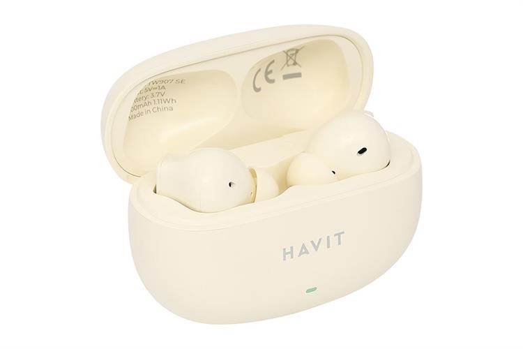 Tai nghe Bluetooth True Wireless Havit TW907 SE Màu Màu be
