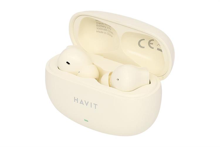 Tai nghe Bluetooth True Wireless Havit TW907 SE Màu Màu be