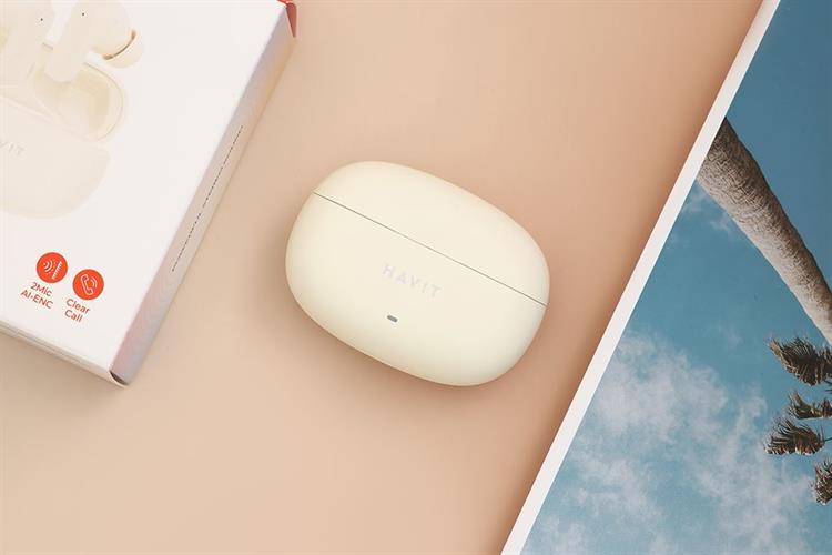 Tai nghe Bluetooth True Wireless Havit TW907 SE Màu Màu be