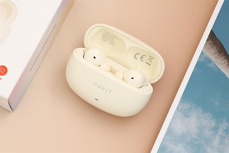 Tai nghe Bluetooth True Wireless Havit TW907 SE Màu Màu be