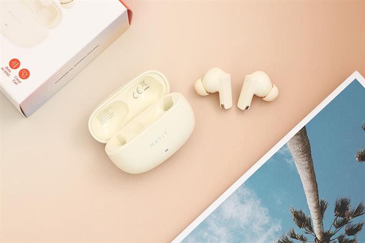Tai nghe Bluetooth True Wireless Havit TW907 SE Màu Màu be
