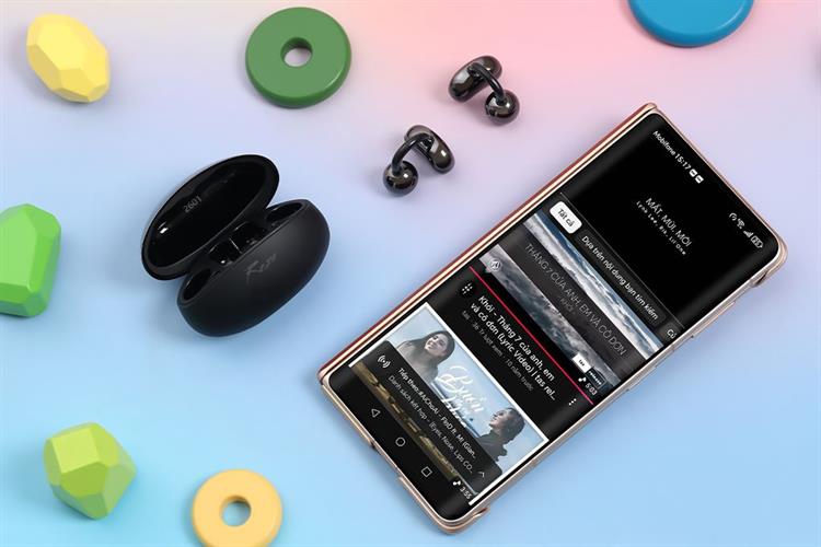 Tai nghe Bluetooth Open-Ear OWS Rezo LiteWave OWS1020 Màu Đen