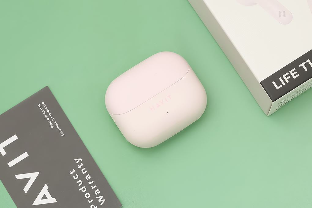 Tai nghe Bluetooth True Wireless Havit LIFE T1 Màu Hồng