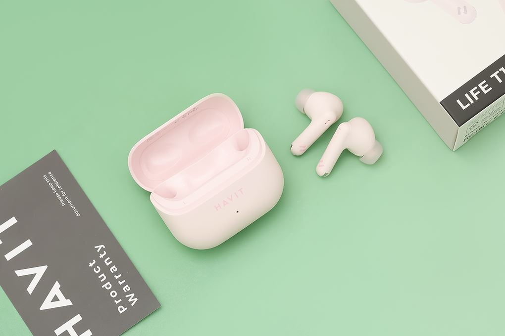 Tai nghe Bluetooth True Wireless Havit LIFE T1 Màu Hồng