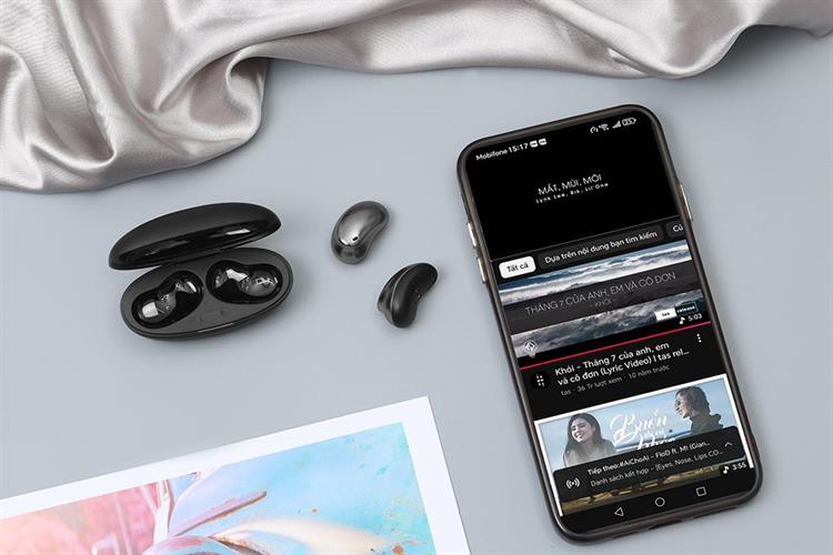 Tai nghe Bluetooth True Wireless Alpha Works AW BEAN300BLK Màu Đen
