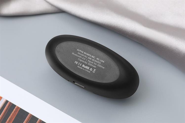 Tai nghe Bluetooth True Wireless Alpha Works AW BEAN300BLK Màu Đen