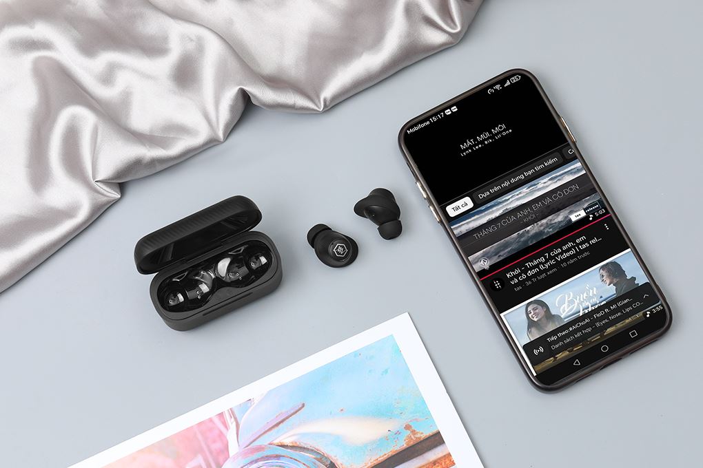 Tai nghe Bluetooth True Wireless Alpha Works AW CURVE320BLK Màu Đen