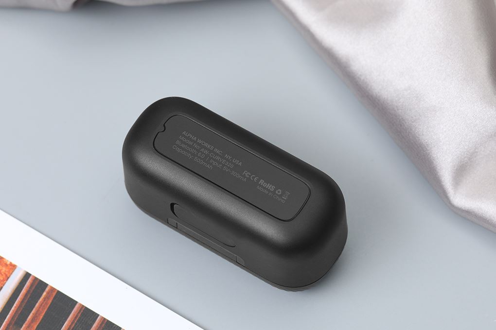 Tai nghe Bluetooth True Wireless Alpha Works AW CURVE320BLK Màu Đen