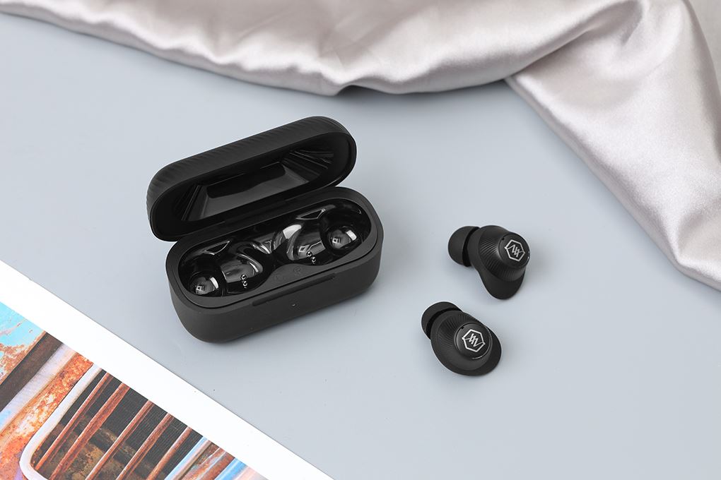 Tai nghe Bluetooth True Wireless Alpha Works AW CURVE320BLK Màu Đen