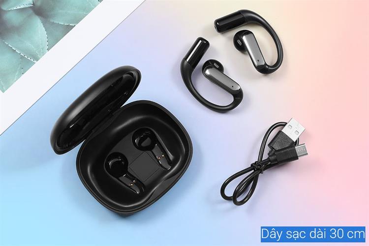 Tai nghe Bluetooth Open-Ear OWS Rezo PulseGo 2 Màu Đen