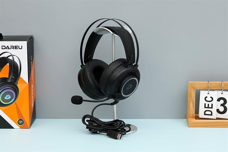 Tai nghe Chụp Tai USB DAREU EH416 RGB Màu Đen