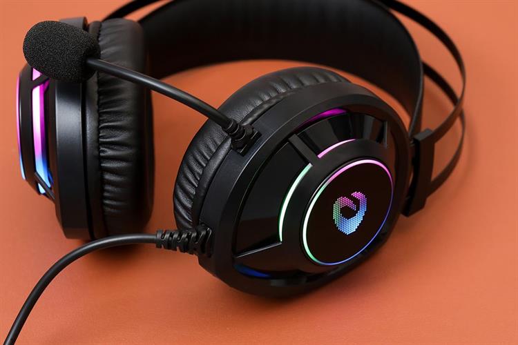 Tai nghe Chụp Tai USB DAREU EH469 RGB Màu Đen