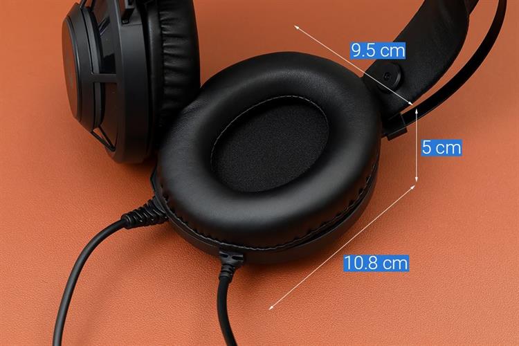 Tai nghe Chụp Tai USB DAREU EH469 RGB Màu Đen