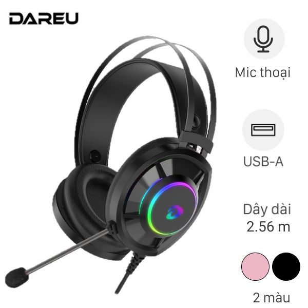 Tai nghe Chụp Tai USB DAREU EH469 RGB