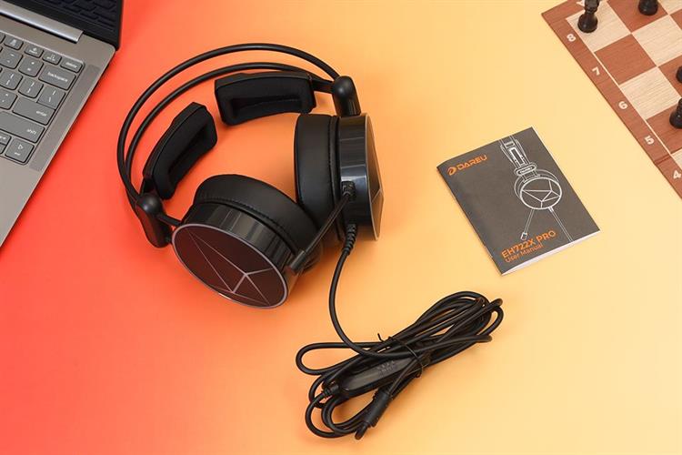 Tai nghe Chụp Tai USB DAREU EH722X PRO Màu Đen