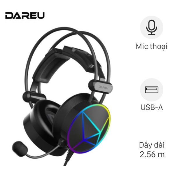 Tai nghe Chụp Tai USB DAREU EH722X PRO