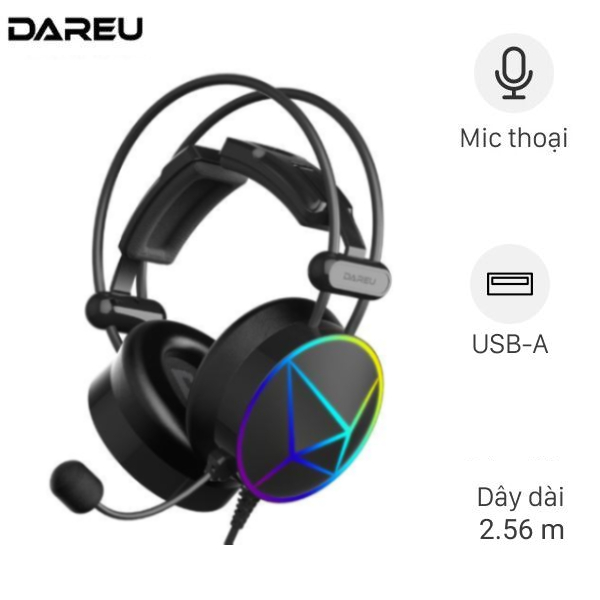 Tai nghe Chụp Tai USB DAREU EH722X PRO