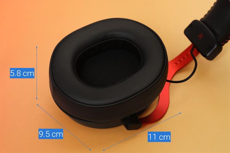 Tai nghe Chụp Tai USB DAREU EH925L Màu Đen - Đỏ