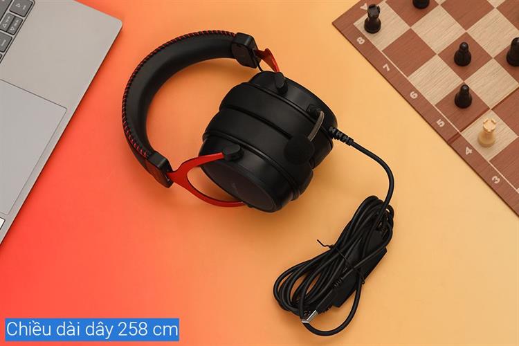 Tai nghe Chụp Tai USB DAREU EH925L Màu Đen - Đỏ