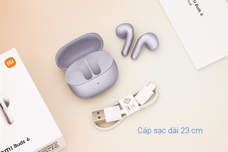 Tai nghe Bluetooth True Wireless Xiaomi Buds 6 Màu Tím