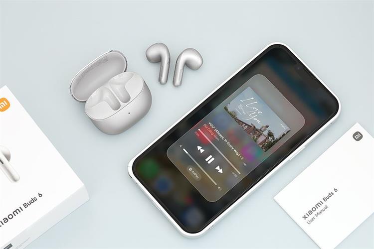 Tai nghe Bluetooth True Wireless Xiaomi Buds 6 Màu Xám