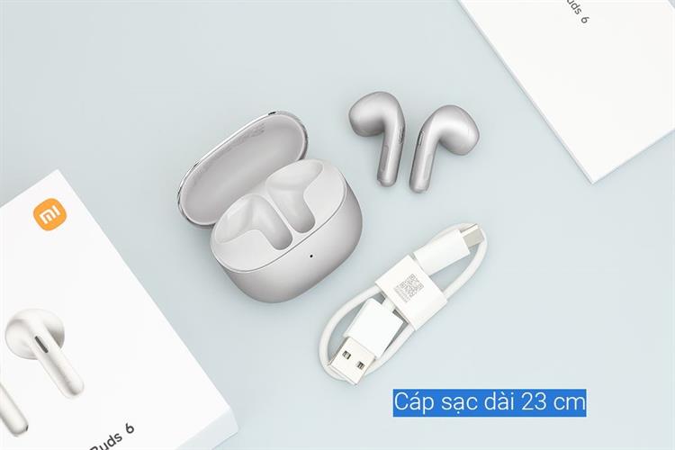 Tai nghe Bluetooth True Wireless Xiaomi Buds 6 Màu Xám
