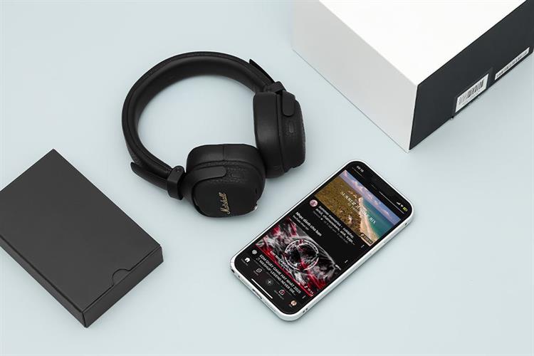 Tai nghe Bluetooth Chụp Tai Marshall Milton A.N.C. Màu Đen
