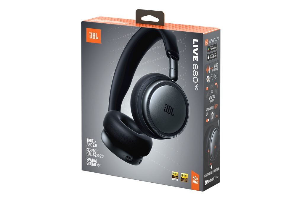 Tai nghe Bluetooth Chụp Tai JBL Live 680NC Màu Đen