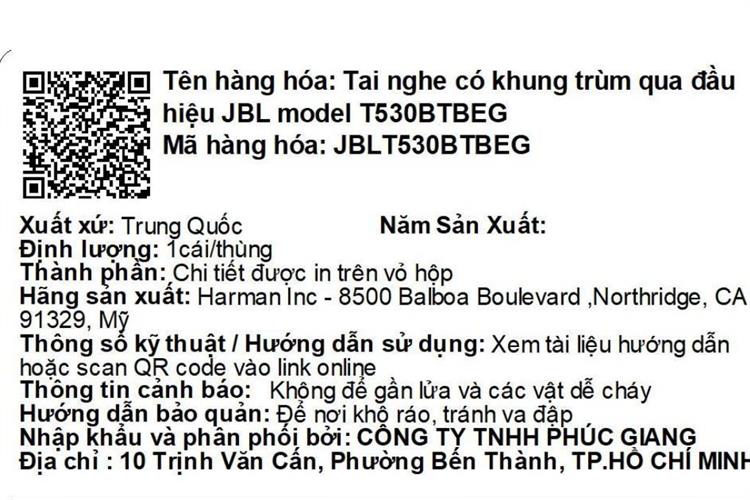 Tai nghe Bluetooth Chụp Tai JBL Tune 530BT Màu Màu be