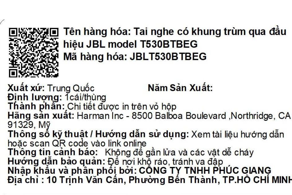 Tai nghe Bluetooth Chụp Tai JBL Tune 530BT Màu Màu be