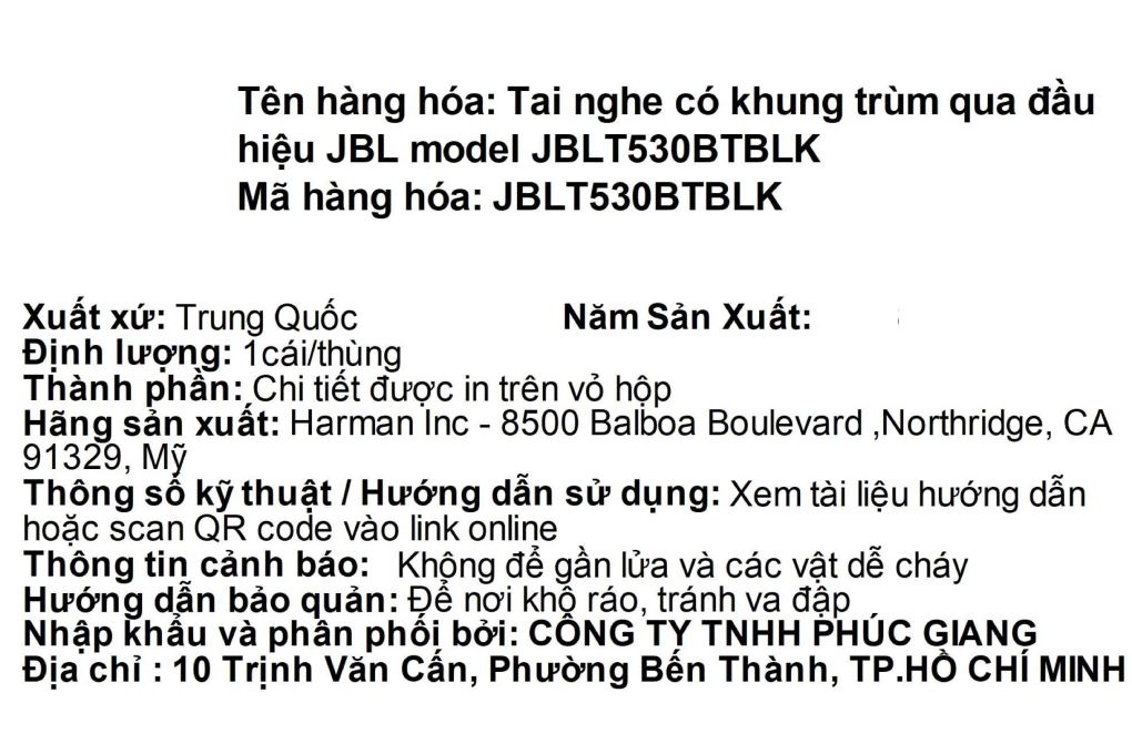 Tai nghe Bluetooth Chụp Tai JBL Tune 530BT Đen - 11