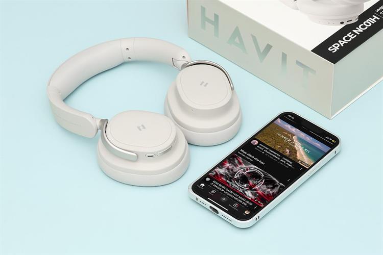 Tai nghe Bluetooth Chụp Tai Havit Space NC01H Màu Xám