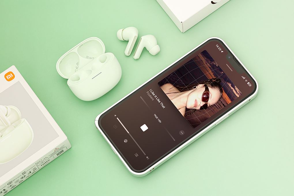 Tai nghe Bluetooth True Wireless Xiaomi Redmi Buds 8 Màu Xanh lá