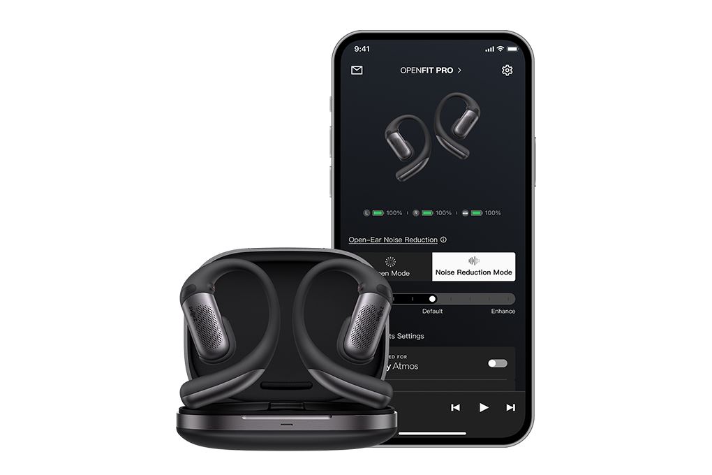 Tai nghe Bluetooth Open-Ear OWS Shokz OpenFit Pro Màu Đen