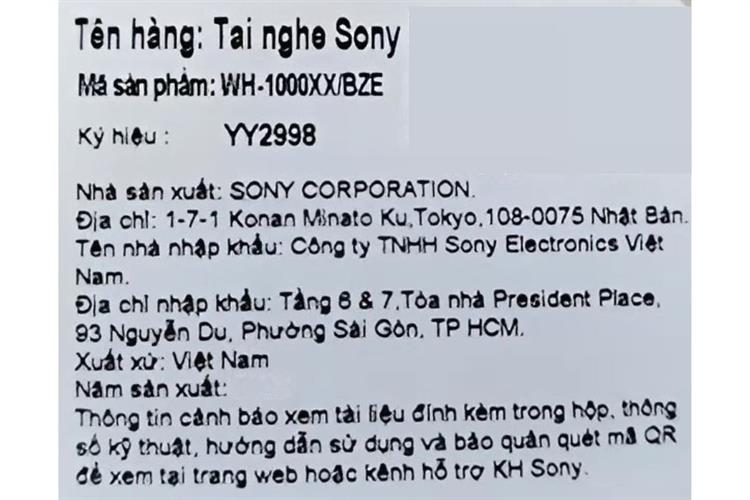 Tai nghe Bluetooth Chụp Tai Sony WH-1000XX Màu Đen