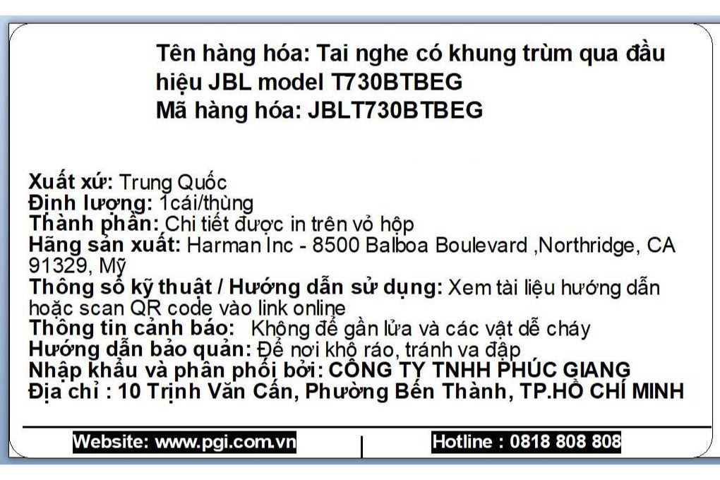 Tai nghe Bluetooth Chụp Tai JBL Tune 730BT Màu Màu be
