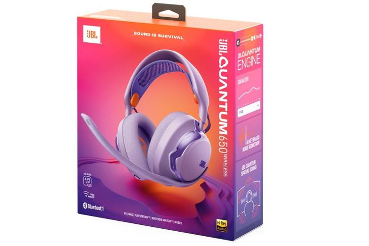 Tai nghe Bluetooth Chụp Tai Gaming JBL Quantum 650 Màu Tím