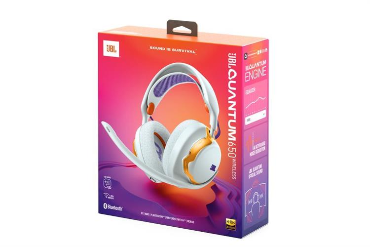 Tai nghe Bluetooth Chụp Tai Gaming JBL Quantum 650 Màu Trắng