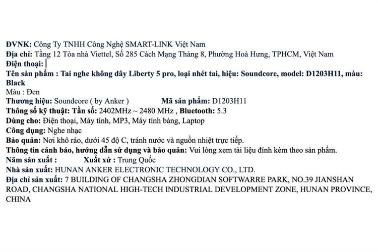 Chi tiết tính năng Tai nghe Bluetooth True Wireless Soundcore Liberty 5 Pro D1203