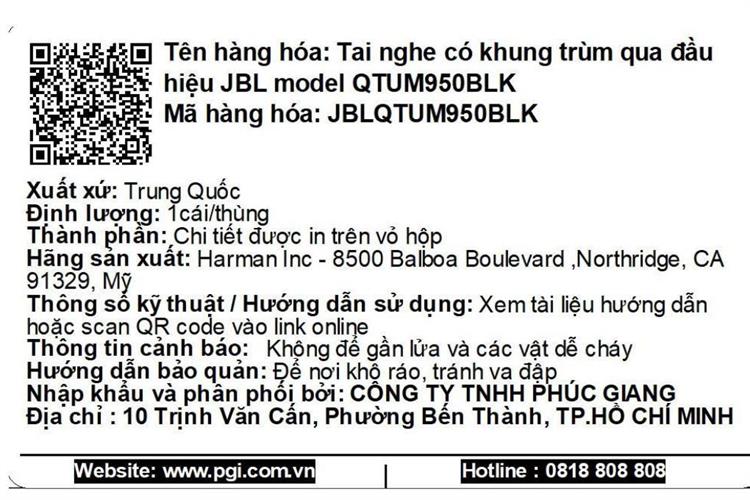 Tai nghe Bluetooth Chụp Tai Gaming JBL Quantum 950 Màu Đen