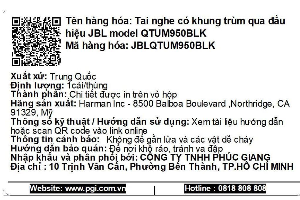 Tai nghe Bluetooth Chụp Tai Gaming JBL Quantum 950 Màu Đen