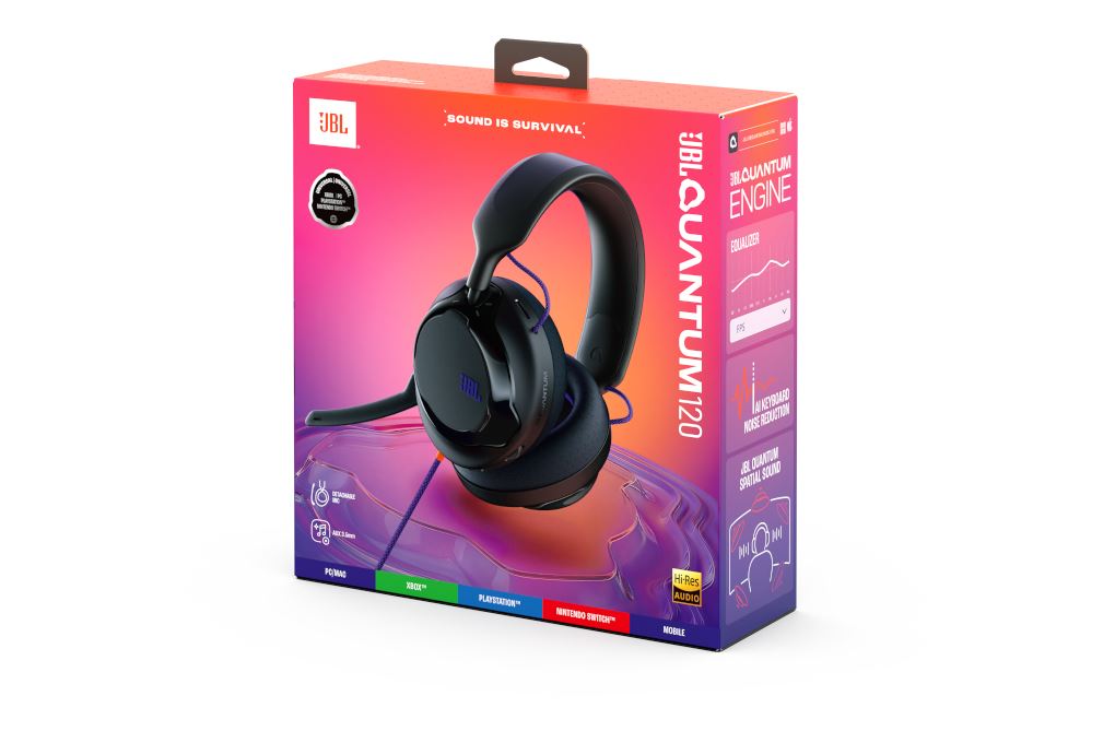 Tai nghe Chụp Tai Gaming JBL Quantum QTUM120 Màu Đen