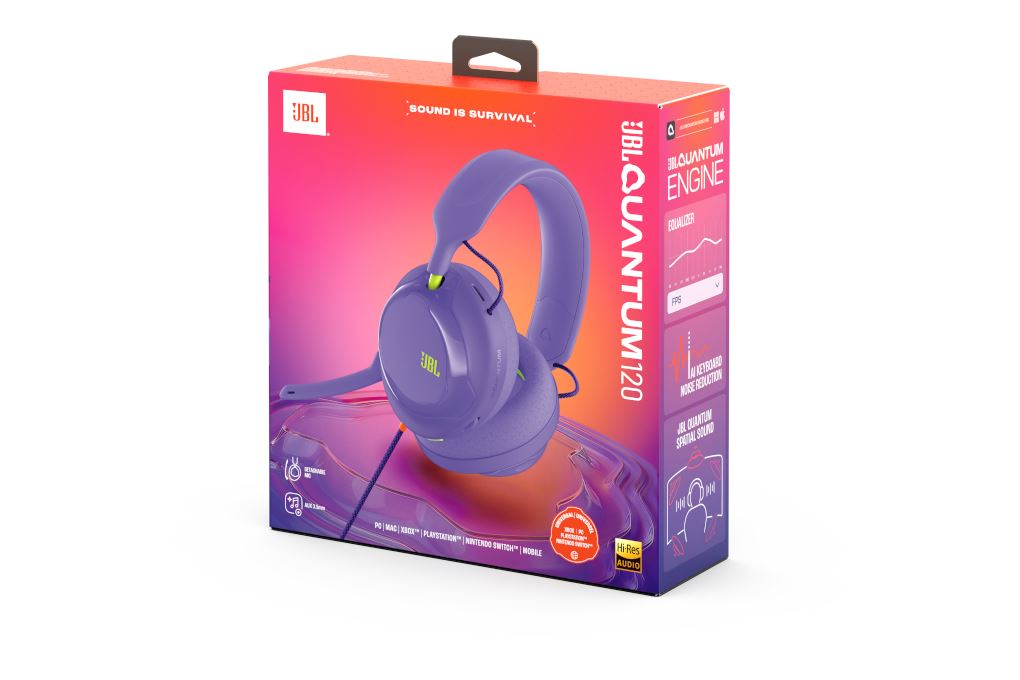 Tai nghe Chụp Tai Gaming JBL Quantum QTUM120 Màu Tím