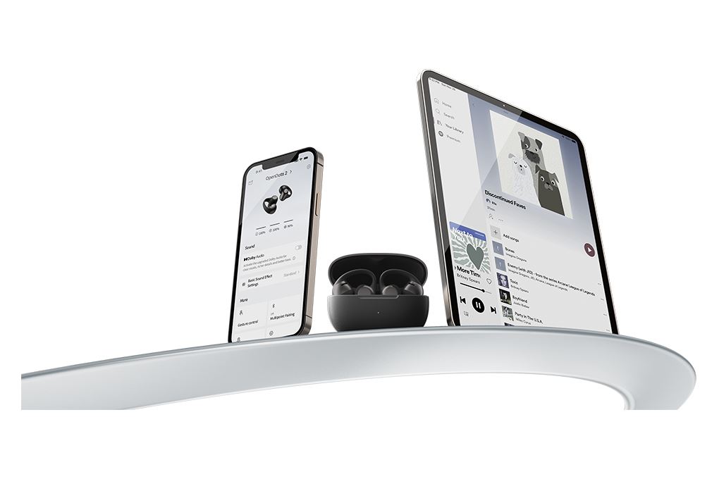 Tai nghe Bluetooth Open-Ear OWS Shokz OPENDOTS 2 E320 Màu Đen