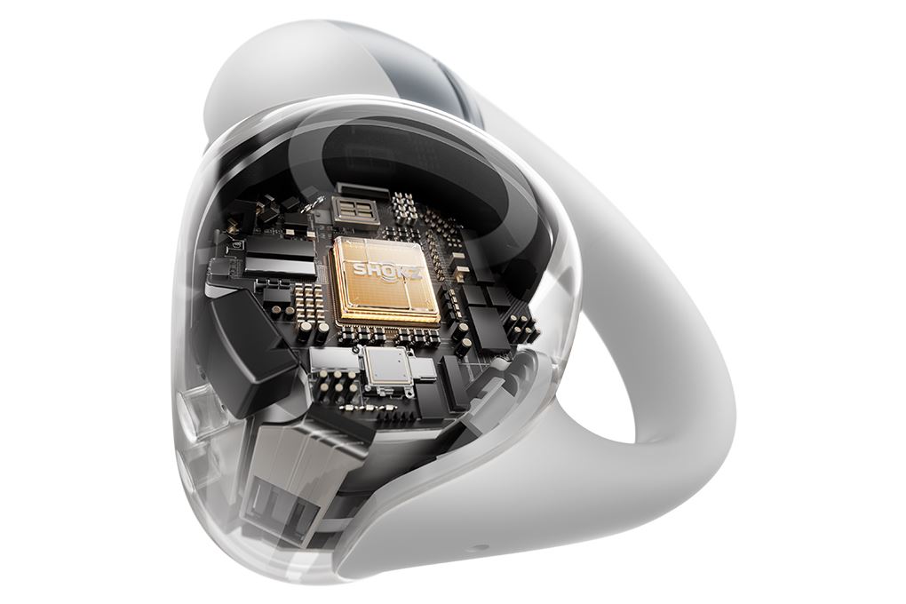 Tai nghe Bluetooth Open-Ear OWS Shokz OPENDOTS 2 E320 Màu Xám