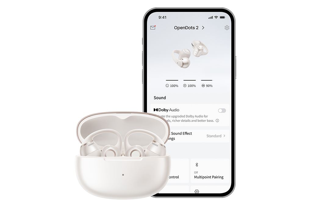 Tai nghe Bluetooth OWS Shokz OPENDOTS 2 E320 Trắng - 9