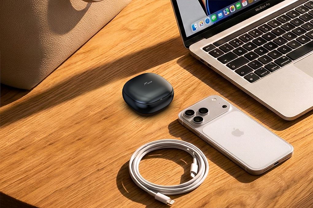 Tai nghe Bluetooth True Wireless Rezo Glide Buds Màu Đen