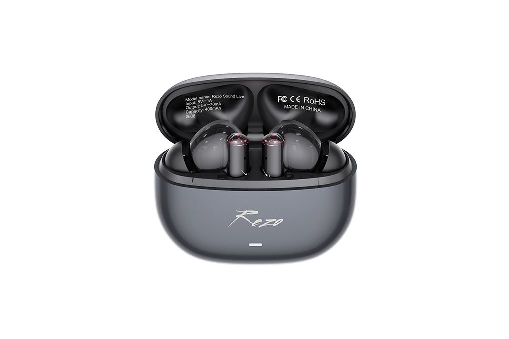 Tai nghe Bluetooth True Wireless Rezo Glide Buds Sound Live Màu Đen