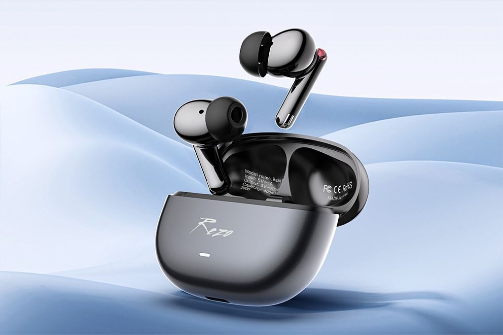 Tai nghe Bluetooth True Wireless Rezo Glide Buds Sound Live Màu Đen